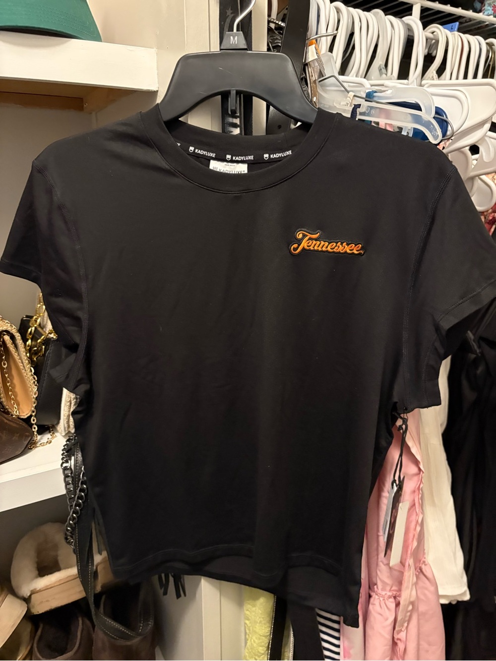 Tennessee Embroidered Black Women's Tee